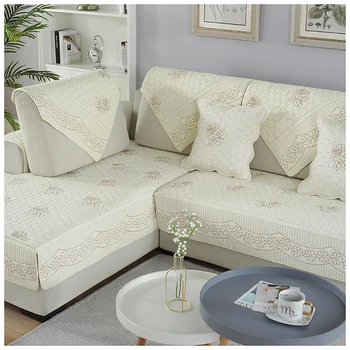

Lychee Embroidered Sofa Seat Cover Cotton Pets Cats Recliner Slipcover Furniture Protector Sofa Couch Cover
