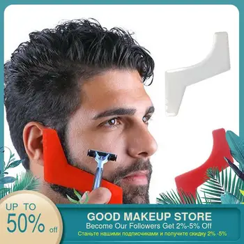 

New Professional Men Beard Shaping Styling Template Comb Transparent Men's Beards Combs Beauty Tool Hair Beard Trim Template