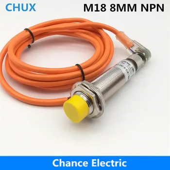 

Inductive Sensor NPN M18 with bend connector 8mm distance non flush type NO/NC proximity Sensor Switch