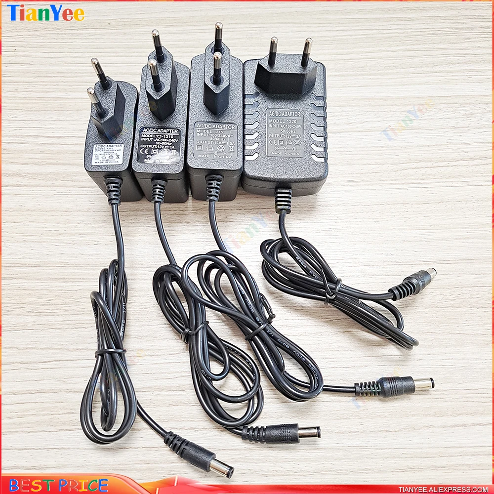 5-20 Pz Adattatore Di Alimentazione Fonte Ac/Dc 12V 0.5/1/1/2A Per Onu Ont Router Epon Gpon Fe Ge 12V 0.5 ~ 2A Eu Uk Us Come Alimentatore
