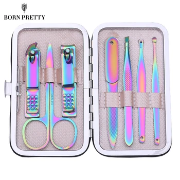

7 Pcs Portable Nail Cutter Clippers Tool Set Travel Hygiene Kit Stainless Steel Dead Skin Remover Nail Cutter Pedicure Tool