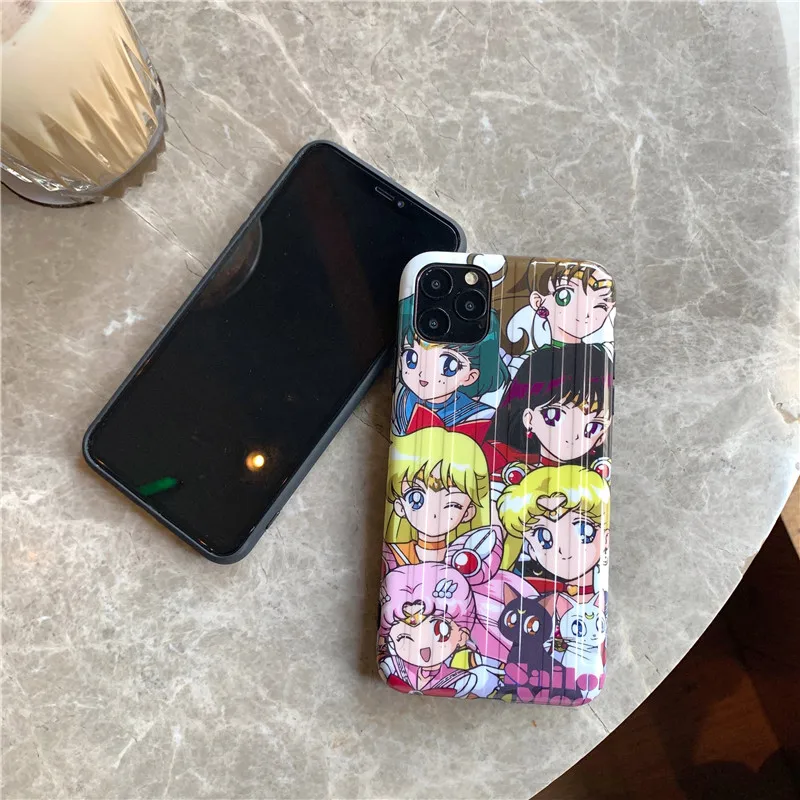 Милый чехол для телефона Sailor Moon Girl для iphone 11 Pro Max, чехол для iphone XS Max XR X 7 8 plus, Модный мягкий чехол с рисунком
