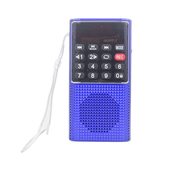 

L-328 Mini Portable Pocket FM Auto Scan Radio Music o MP3 Player Outdoor Small Speaker with Voice Recorder