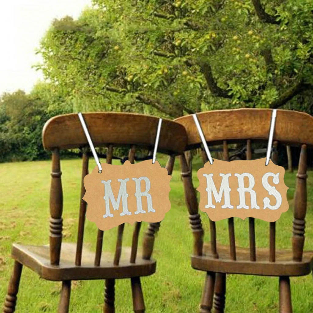 Свадебный декор 1 пара Mr & Mrs стула для свадебной вечеринки украшение фотосъемки