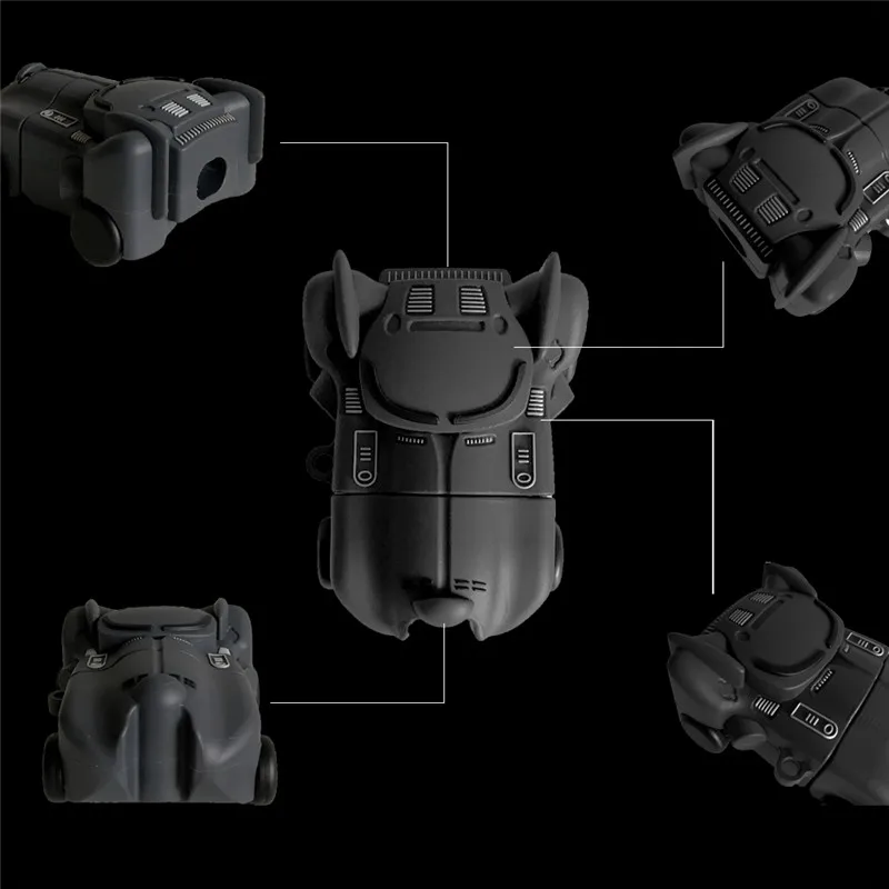 3D Cool Batmobile тумблер Бэтмен автомобильные корпусы гарнитурные для Apple Airpods 1/2 силиконовый защитный чехол для наушников Аксессуары