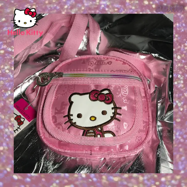

Hello Kitty fashion retro cute cartoon shoulder bag simple, comfortable, fresh and sweet lady messenger bag