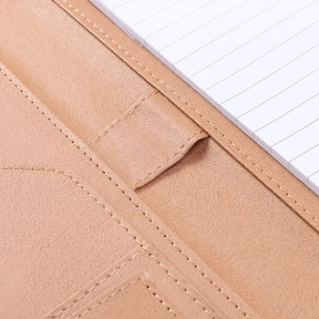 

A4 Leather Conference File Folder Document Manager Organizer With Calculator D08B