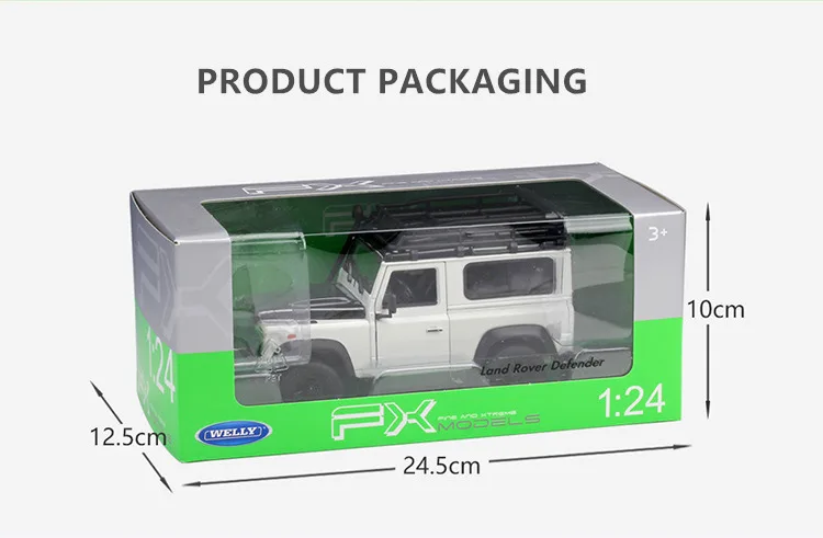 WELLY 1:24 Land Rover Defender спортивный автомобиль моделирование сплав модель автомобиля ремесла Коллекция игрушек инструменты подарок