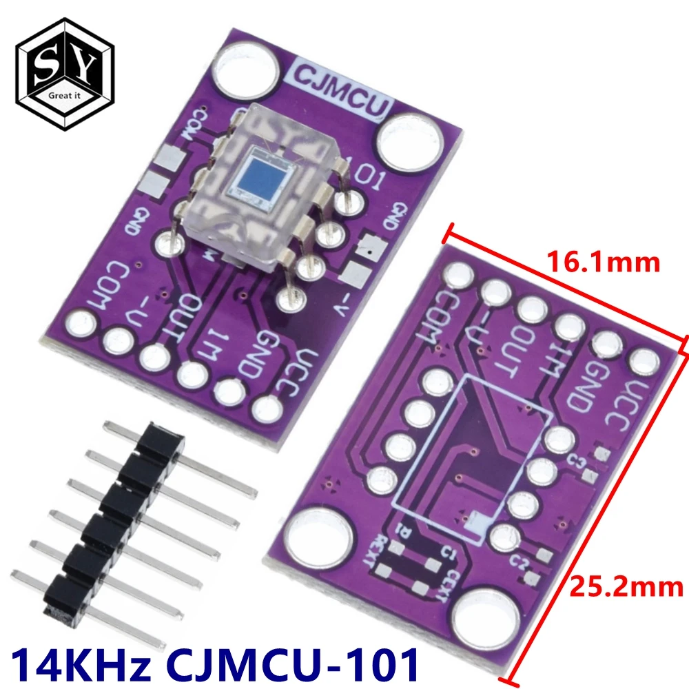 OPT101 Light Analog Intensity Sensor Module Single Chip Photoelectric Diode 14KHz CJMCU-101 | Электронные компоненты и