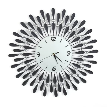 

Retro Luxury Art Dial Wall Clock Metal Living Room Digital Needle Wall Decor Metal Wall Clock housewarming gift holiday gift