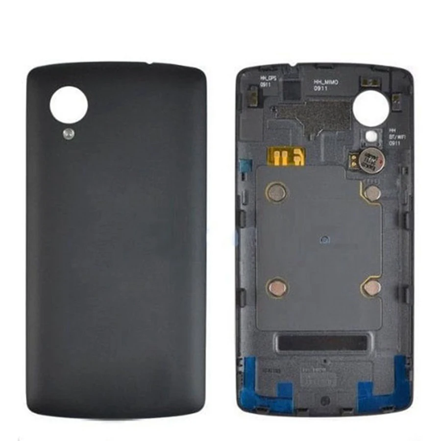 Для LG Google Nexus 5 крышка батареи D820 D821 Задняя крышка корпуса Корпус задняя дверь чехол для LG Nexus 5X крышка батареи H790 H791 - Цвет: Nexus 5 Black