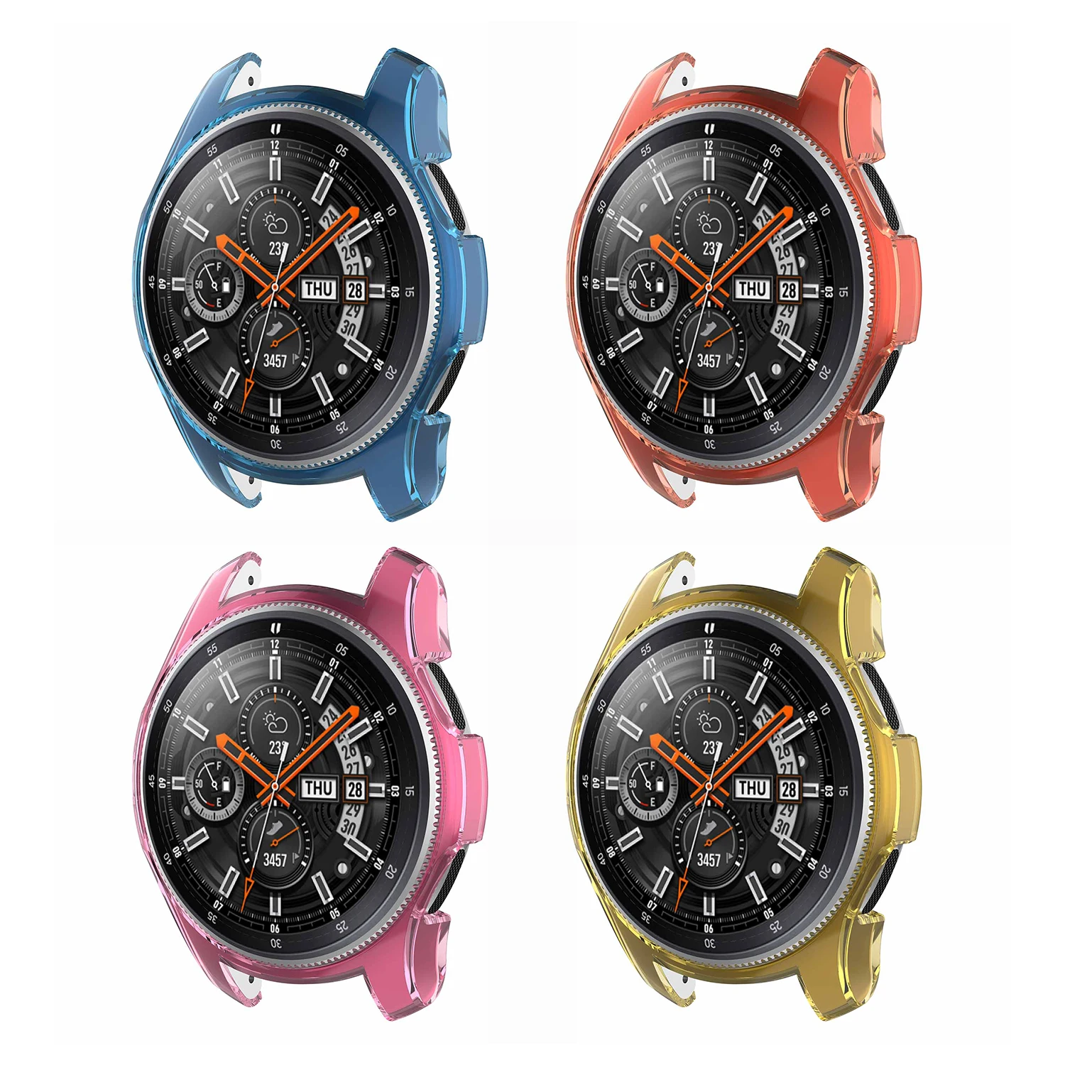 Ультра-тонкий, мягкий, силиконовый, подходит для samsung Galaxy Watch 46 мм Watch PC Case S3 Frontier защита экрана покрытие часов чехлы