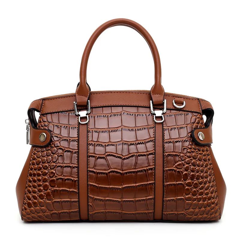 Gykaeo европейский и американский стиль крокодиловая сумка с узором сумки женские известные бренды кожаная сумка через плечо Bolsa