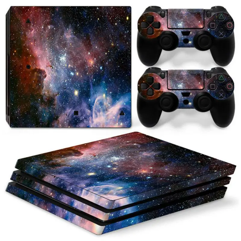 Дизайн Виниловая Наклейка для PS4 Pro консоль+ 2 кожаная наклейка на контроллер для sony Playstation 4 Pro игровые аксессуары