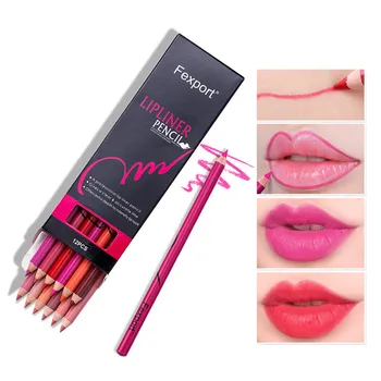 

12pcs/set Matte Lip Liner Pencil Set Waterproof Lipliner Pen Makeup Tools Crayon A Levre Maquillaje Professional