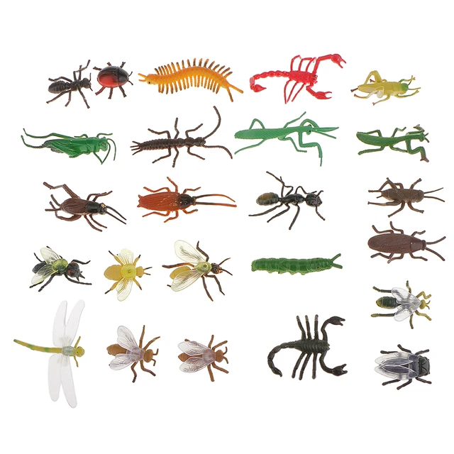 24x Plastic Insect Model  Scorpion Bee Ant Bugs Kids Educational Toys 3