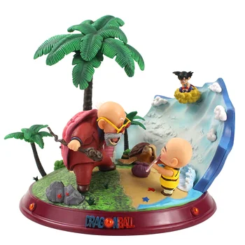 

22cm Dragon Ball Master Roshi Son Goku Krillin Figure Statue PVC Collectible Model Toys