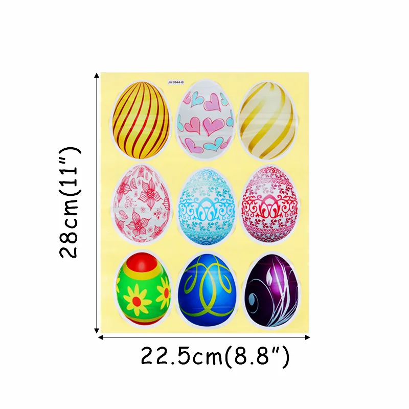 egg sticker-D Cyuan Happy Easter декоративные временные тату наклейки пасхальные вечерние сувениры для детей пасхальные Стикеры с яйцом счастливые пасхальные принадлежности - Цвет: egg sticker-D