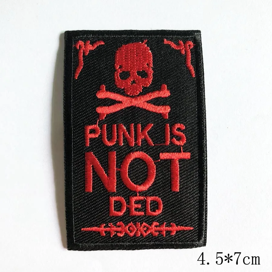 Skull Hand Cartoon Embroidered Iron-On Patch - DIY Apparel Accessory