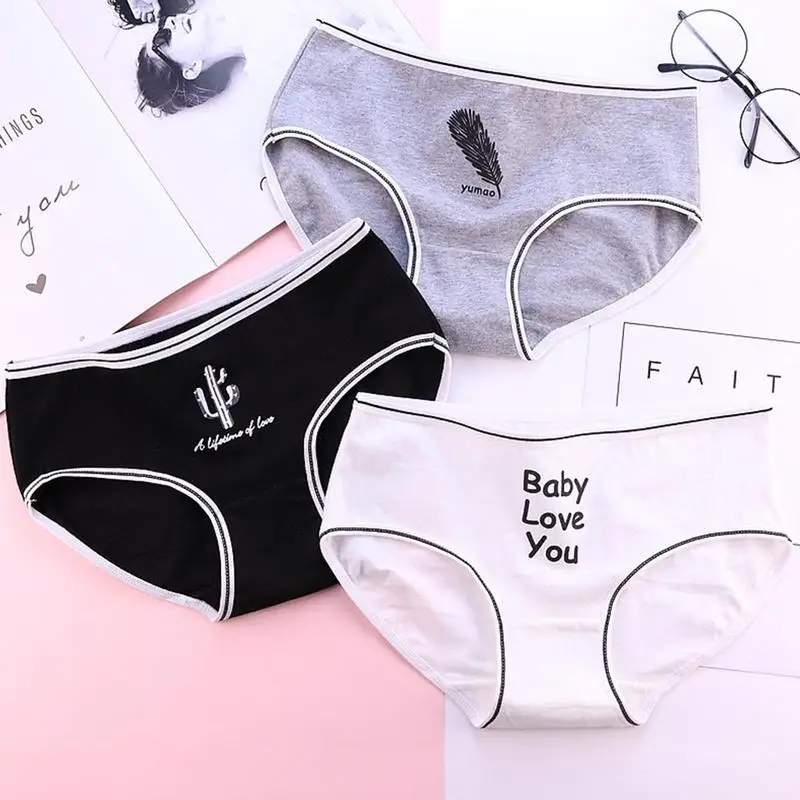 Women's Panties Cotton Underwear Briefs Middle Waist Seamless Soft Comfortable Cotton Underpants Sexy Panties Lingeries Women's Panties Cotton Underwear Briefs Middle Waist Seamless Soft Comfortable Cotton Underpants Sexy Panties Lingeries
