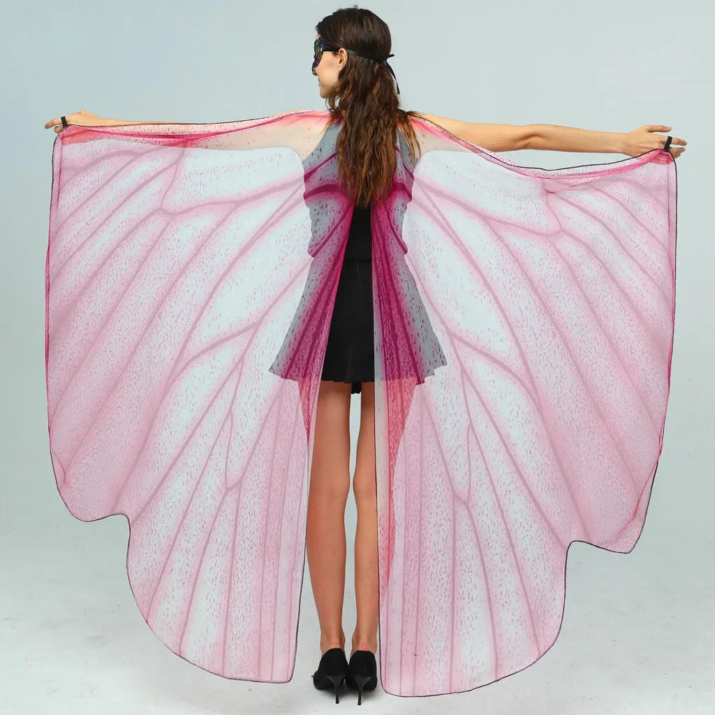 SAGACE разноцветная женская сексуальная шаль с рождественским принтом и крыльями