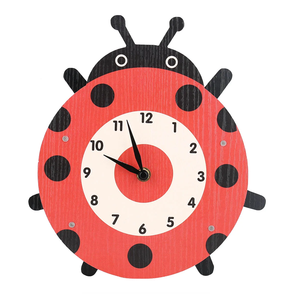 Cartoon Animal Clock Swinging Ladybug Wooden Wall for Kids Room Living Home Decor | Дом и сад