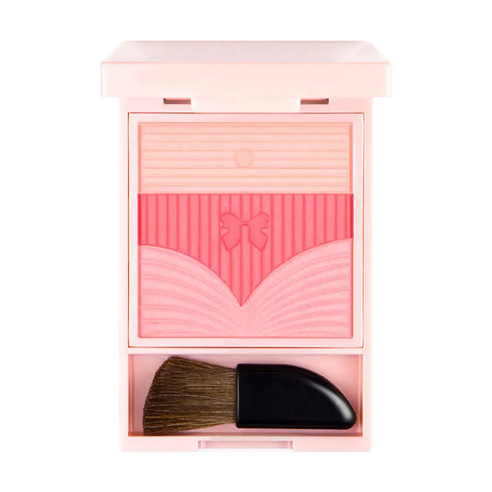 

Makeup Face Natural Blusher Cheek Peach Blush Professional Contour Palette Powder Bronzer Backed Blusher Beauty Cosmetic Tool