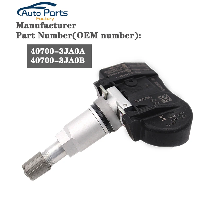 Системы контроля давления в шинах TPMS датчик для Nissan Infiniti 433 МГц 40700-3JA0B 407003JA0B 40700-3JA0A