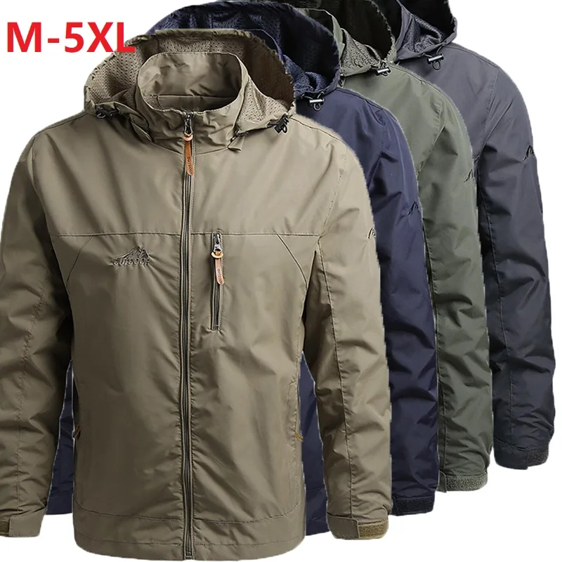 

Men's Softshell Jacket Autumn Spring Streetwear Tactical Bomber Windbreaker Jackets Men Hooded Hip-hop Pilot Windproof Coats 5xl