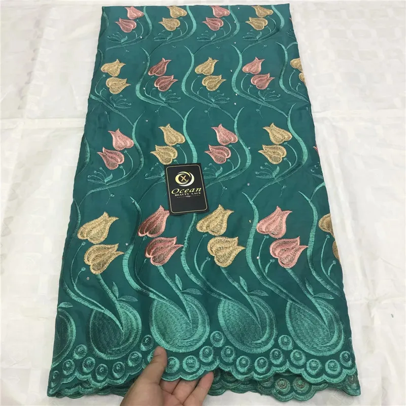 

African Dry Cotton Lace Fabrics 2019 High Quality Embroidery Lace Swiss Voile Lace Stone Swiss Voile Lace In Switzerland LX0812