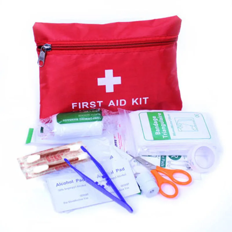 Горячая Распродажа, аварийный набор для выживания, мини семейный набор первой помощи, спортивный дорожный набор, домашняя медицинская сумка, уличный автомобильный аптечка - Цвет: Красный