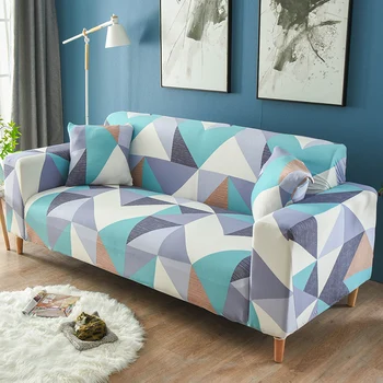 

Geometrically cheap 1/2/3/4 seat Sofa cover sofa wrap all-inclusive sectional elastic seat sofa covers couch Covering Slipcovers