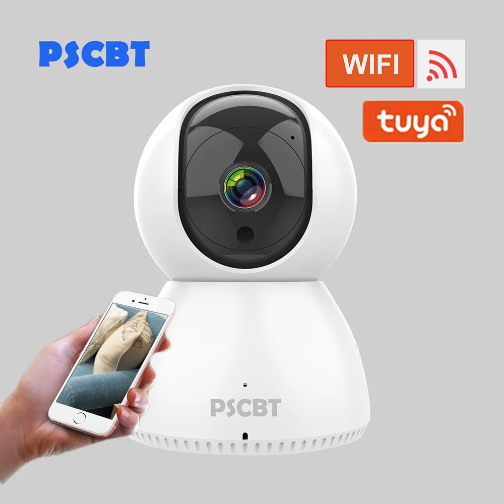 Wifi Tuya IP камера 1080P беспроводная домашняя охранная камера наблюдения ночное видение PIR Обнаружение видео камера