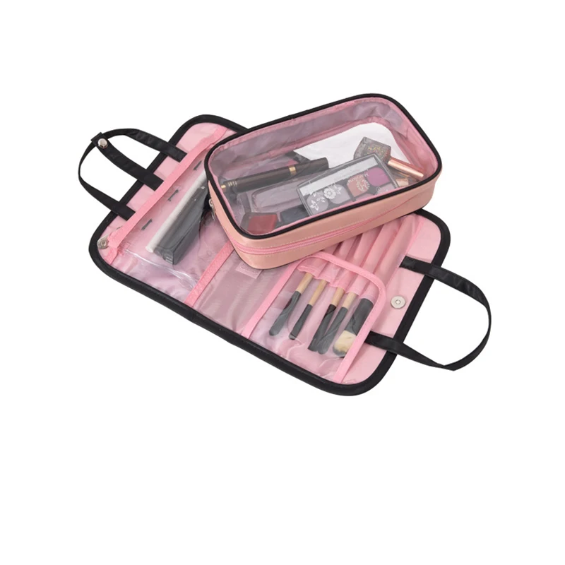 

New Two-in-One Large Capacity Waterproof Makeup Storage Bag's Ms. Travel Necessaire Multi-function Fashion Portable Cosmetic Bag