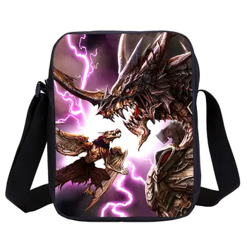 

Mini Crossbody Bags For Boys Girls Fashion Cool Animal Dragon 3D Printing Messenger Bags Kids Sling Bags Shoulder Bag Sac A Main