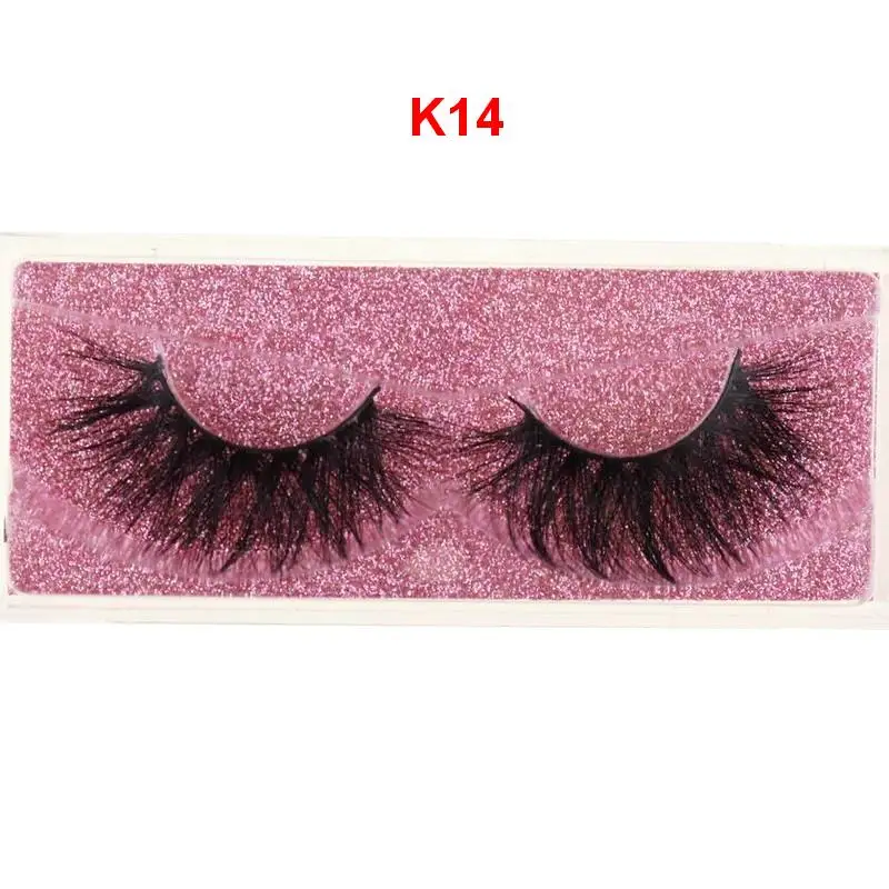 

DOCOCER Mink Lashes Criss-crossed Rounded False Eyelashes Hand Made Natural Fluffy Look 3D Mink Eyelashes Cruelty-free Lash E-1