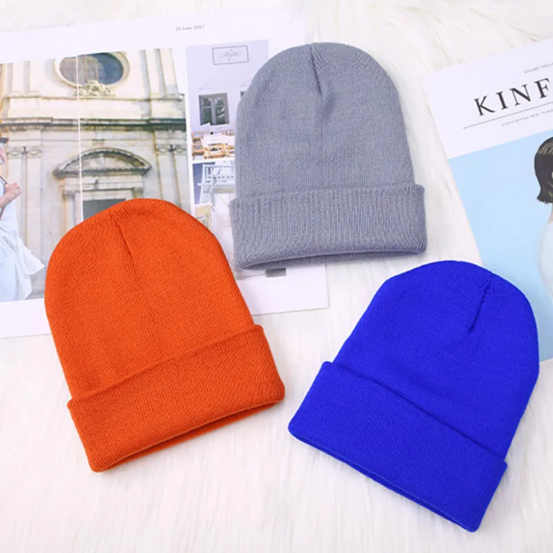 Skullies/женская вязаная зимняя теплая шапка для отдыха в Корейском стиле, яркие цвета, женские шапки Harjauku, модные мягкие шапки, шикарные