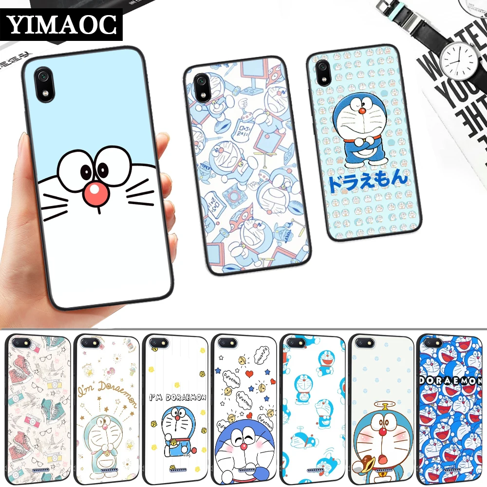 Cute Cartoon Blue Robot Cat Silicone Soft Case for Redmi 4A 4X 5 Plus 5A 6 Pro 6A 7 7A S2 Go K20 Note Prime 8 |