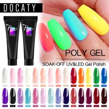 

Acrylic Poly Gel Color Manicure Set Nail Extension Building Gel Crystal Jelly Effect Gel Varnish Polygel Off White for Nail Fast