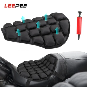 

LEEPEE Motorcycle Air Seat Cushion Cool Seat Cover Pressure Relief Ride Seat Cushion Decompression Saddles Inflatable Air Pad