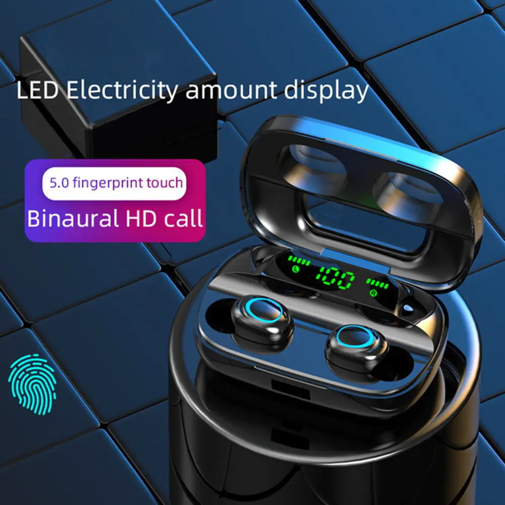 Новинка, Bluetooth гарнитура 5,0 M6S TWS IOS Android, беспроводные Спортивные Bluetooth наушники, водонепроницаемые наушники, свободные руки, наушники fon