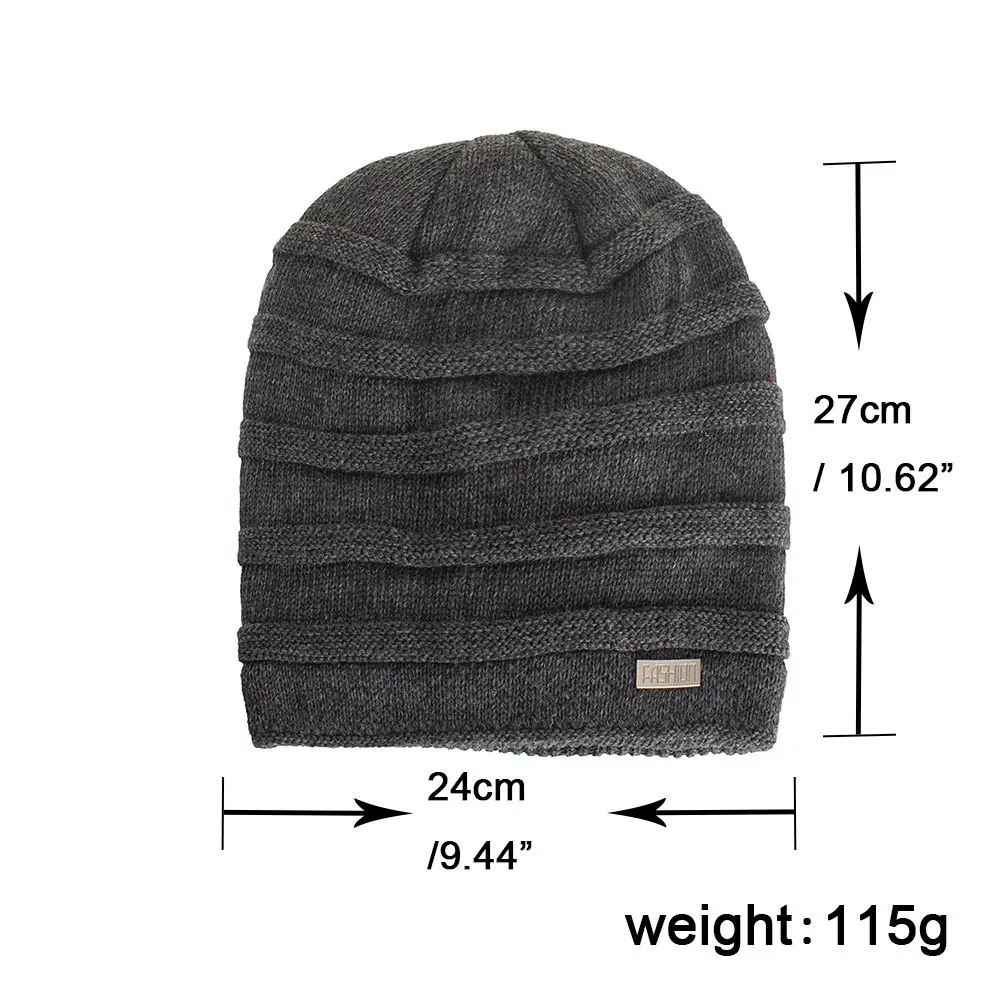 Зимние теплые шапки Skullies Beanies Cap Beanie для мужчин и женщин Мужская шерстяная вязаная