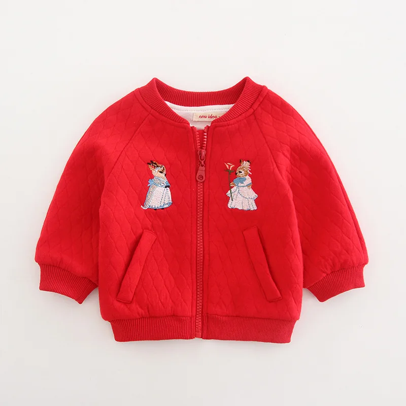 

Idea Winter 2019 Winter Style Childrenswear Baby Thick Warm Zip-up Jacket Baseball Collar Clothes 8361