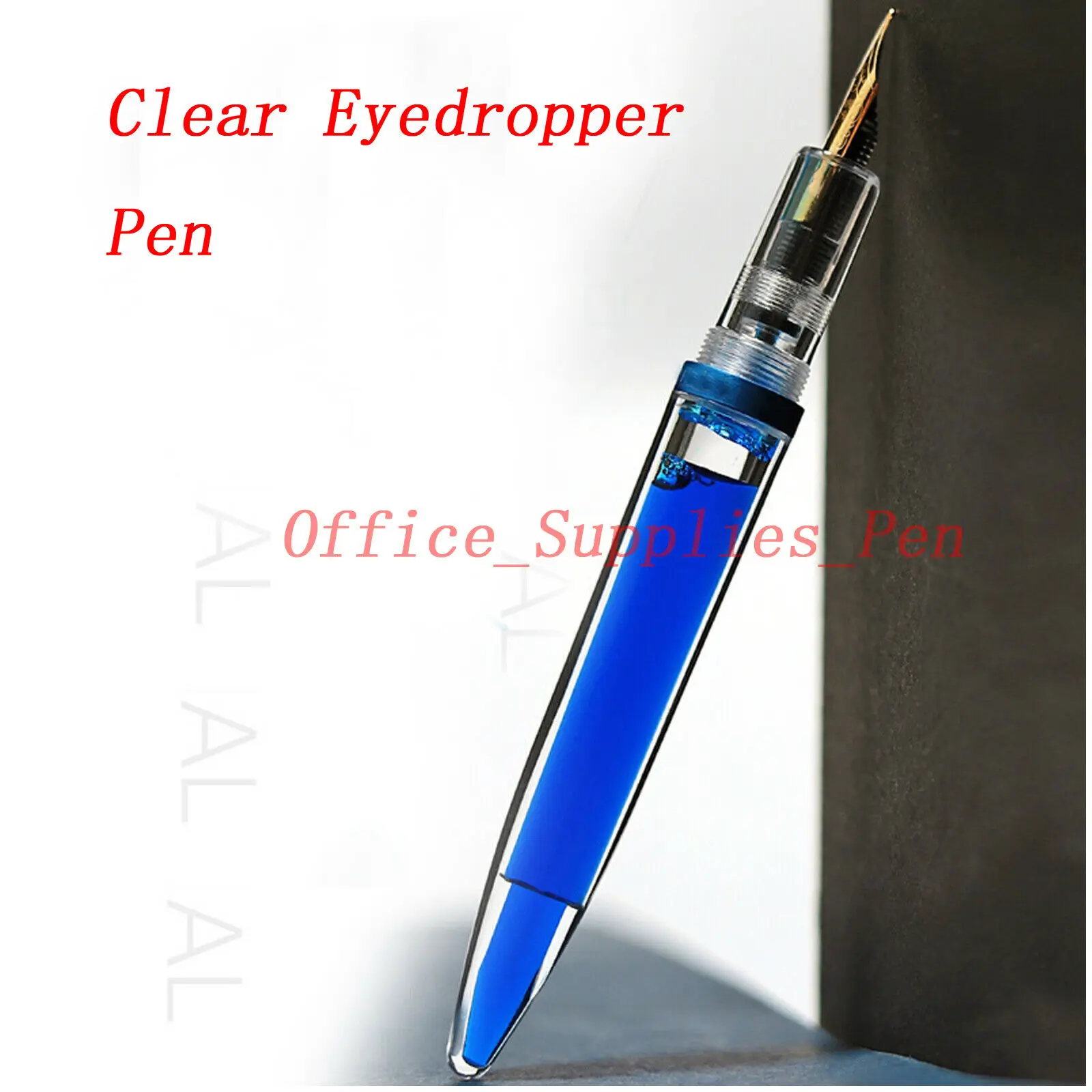 

Unbranded Transparent Clear Eyedropper Fountain Pen F Nib