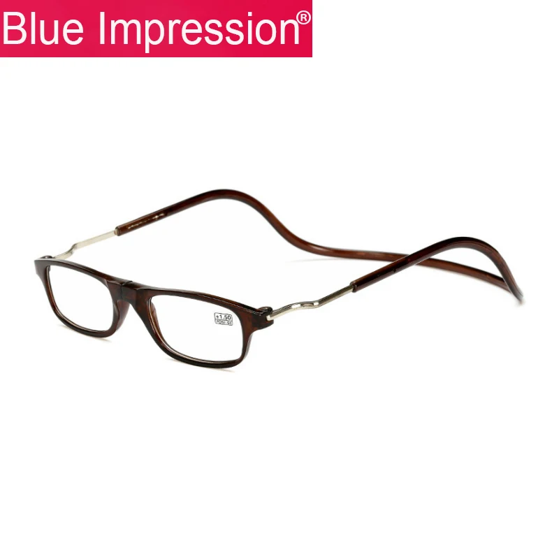 Hot Selling Myopic eyes Magnet Reading glasses for Men Women presbyopia glasses can hang neck folding Magnetic Reading glasses