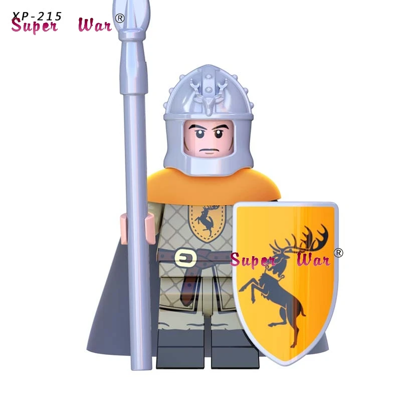 50 шт. Elves Gondor фонтан Guard меч лансеров Игра престолов Gendry средневековые лучники серии строительные блоки игрушки для детей - Цвет: XP215