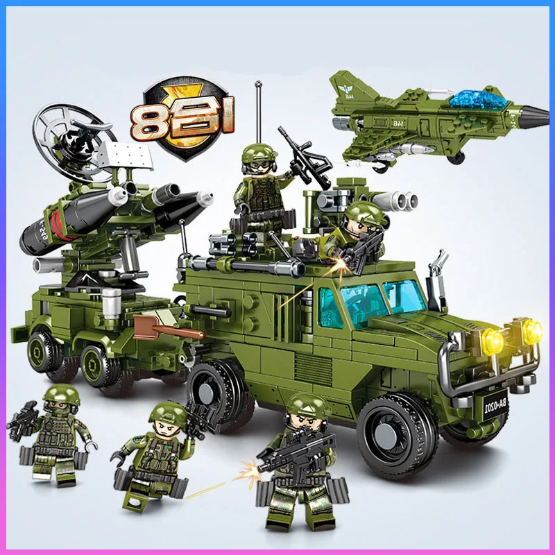 

Toys For Children 8 in 1 Open Space One Battle Model Kit Compatible Legoing Assembled Educational Building Blocks Brick Kids O34