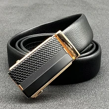 

New Fashion Men's Belt Genuine Leather Automatic Buckle High Quality Leather Youth Business Casual 2022 Trend Shirt Jeans Belt