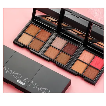 

Eyeshadow Plate Waterproof Glitter Shimmer Makeup Cosmetics Gem Four Color Eyeshadow Glitter Powder Eye Shadow Palette