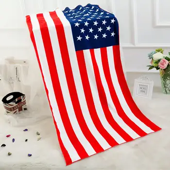 

Beach Towel Microfiber USA Flag UK Flag Printing Beach Towel For Adults AB#148